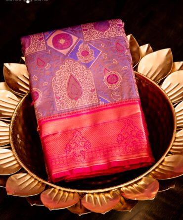 Kanchi Pattu Sarees - Orange kanchipuram silk saree in gold zari border  from manufacturer at kanjivaram silks. 🛒 Click the link to see prices &  designs : https://kanjivaramsilks.com we make wedding sarees